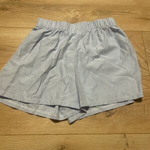 Blue Gingham Women's Shorts